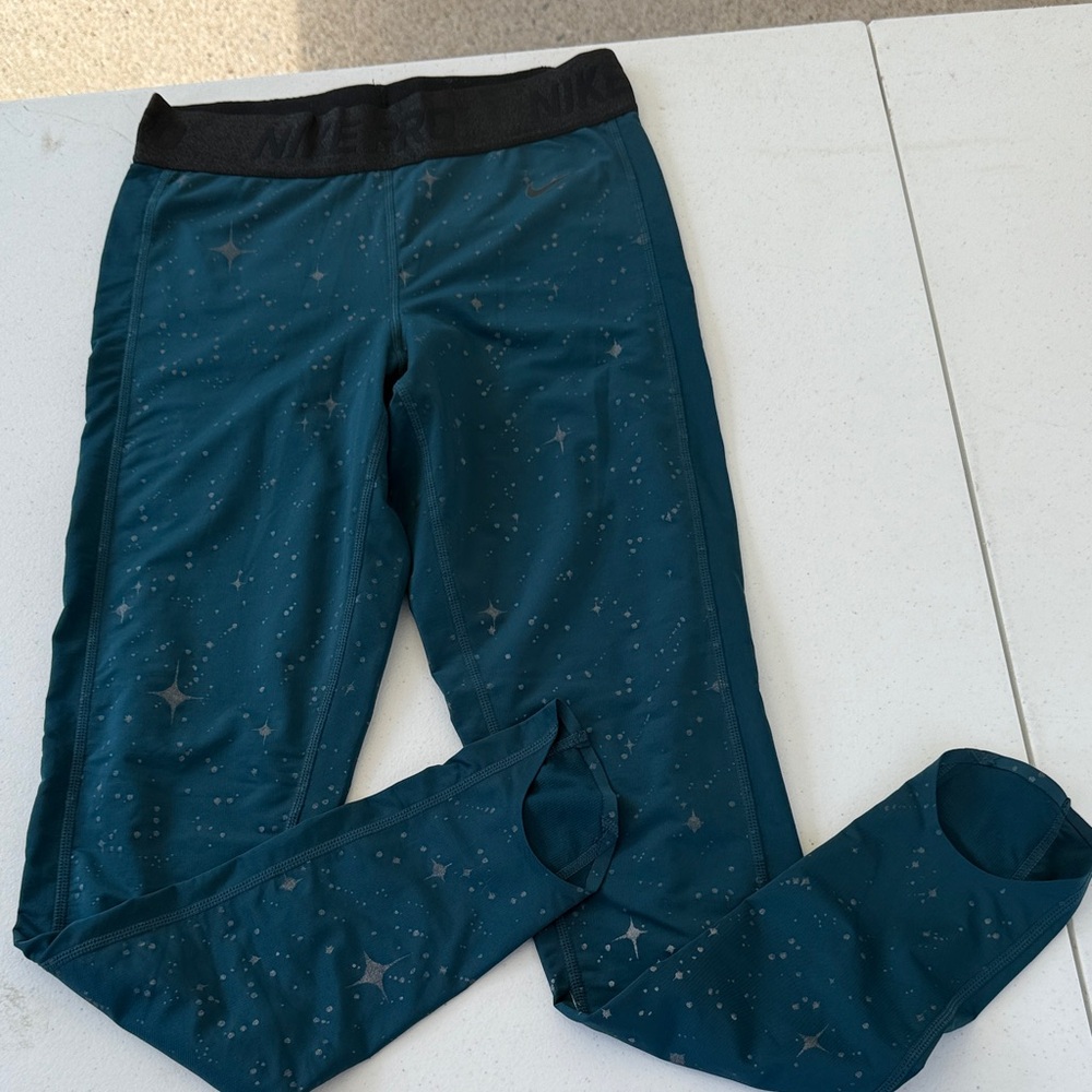 Nike Teal Starry Print Leggings